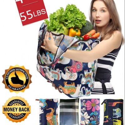 Superior quality reusable grocery bag Foreign trade foldable shopping bag